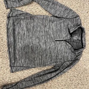 Grey quarter zip top